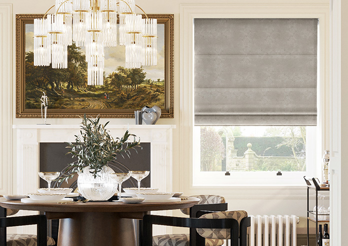 Florence Faux Suede, Taupe Brown - Twist&Fit Roman Blind - Image 3